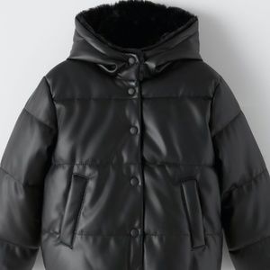 Zara Boys Leather Coat